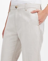 The Dean Easy Straight Pant Cotton-Linen Blend | Madewell