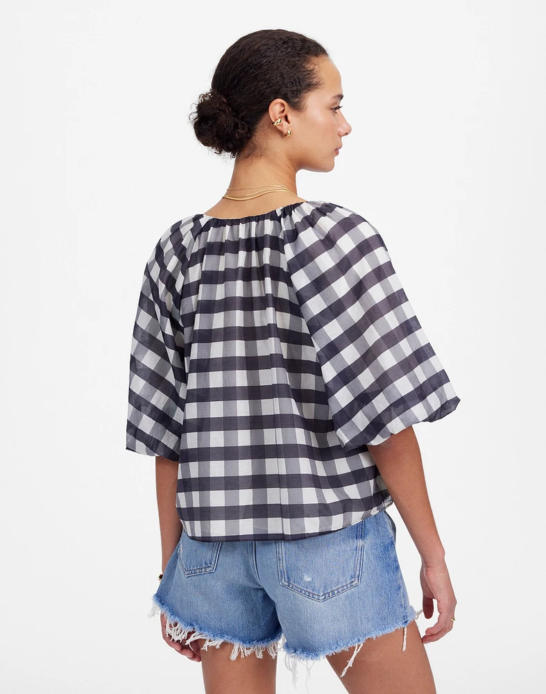 Bubble-Sleeve Top | Madewell