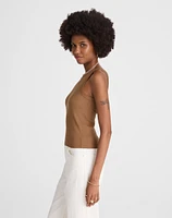 Re)generative Cotton Essential High-Neck Tank | Madewell