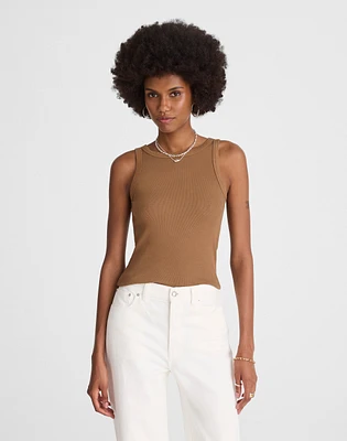 Re)generative Cotton Essential High-Neck Tank | Madewell