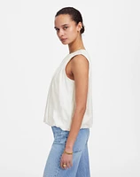 Sleeveless Crewneck Bubble Top | Madewell