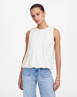 Sleeveless Crewneck Bubble Top | Madewell