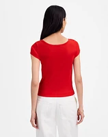 (Re)generative Cotton Ribbed Cap-Sleeve Tee | Madewell