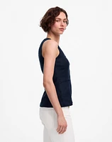 Linen Scoopneck Cutaway Vest | Madewell