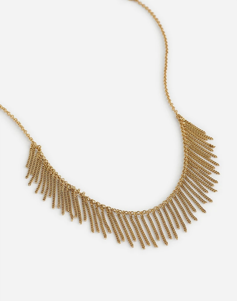 Chain Fringe Choker Necklace | Madewell