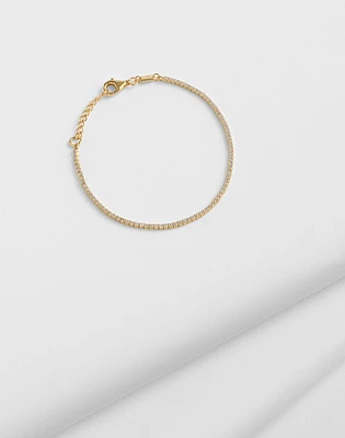 Demi-Fine Crystal Tennis Bracelet | Madewell