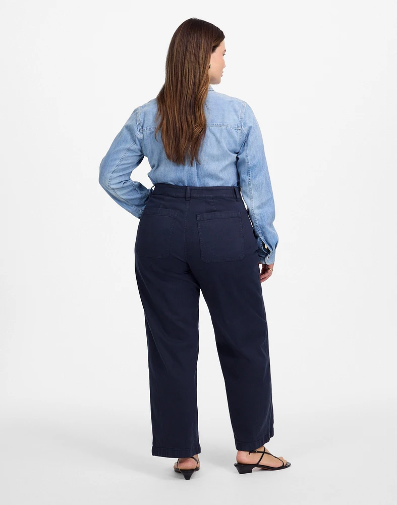 The Plus Emmett Wide-Leg Pant: Patch Pocket Edition | Madewell