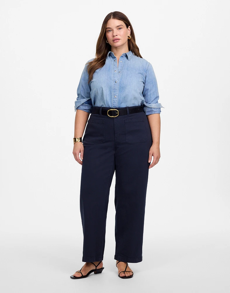 The Plus Emmett Wide-Leg Pant: Patch Pocket Edition | Madewell