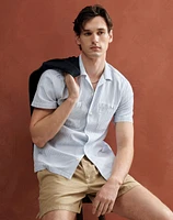 Camp Collar Short-Sleeve Shirt in Everyday Twill | Madewell