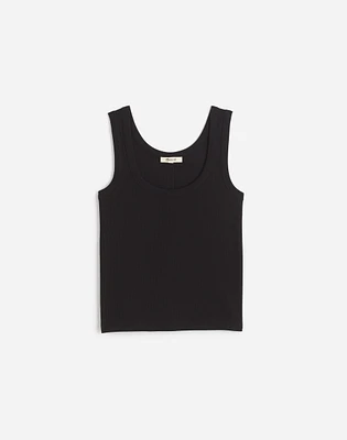 (Re)generative Cotton Ribbed Scoopneck Tank | Madewell
