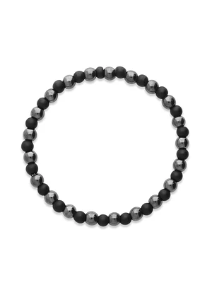 Pulseira Masculina, Nenhum metal, Ónix de cultivo