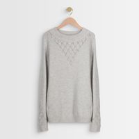 Pull en polyamide recyclé gris Aleck