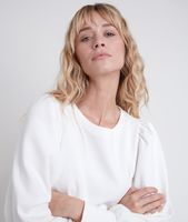 Sweat à épaulettes crème Ivao