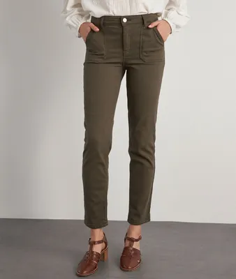 Jean en coton kaki Nalla