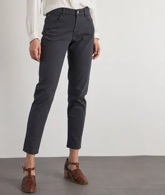 Jean en coton chino marine Cachou
