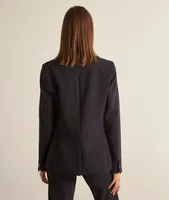 Veste de tailleur cintrée marine Reine