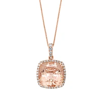 Rose Gold and Morganite Pendant