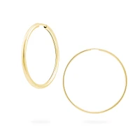 54 mm Yellow Gold Hoop Earrings