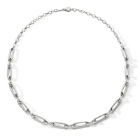 Infinite & Boundless Silver Infinity Link Chain Necklace