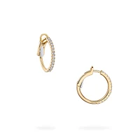 Diamond Hoop Earrings, Small