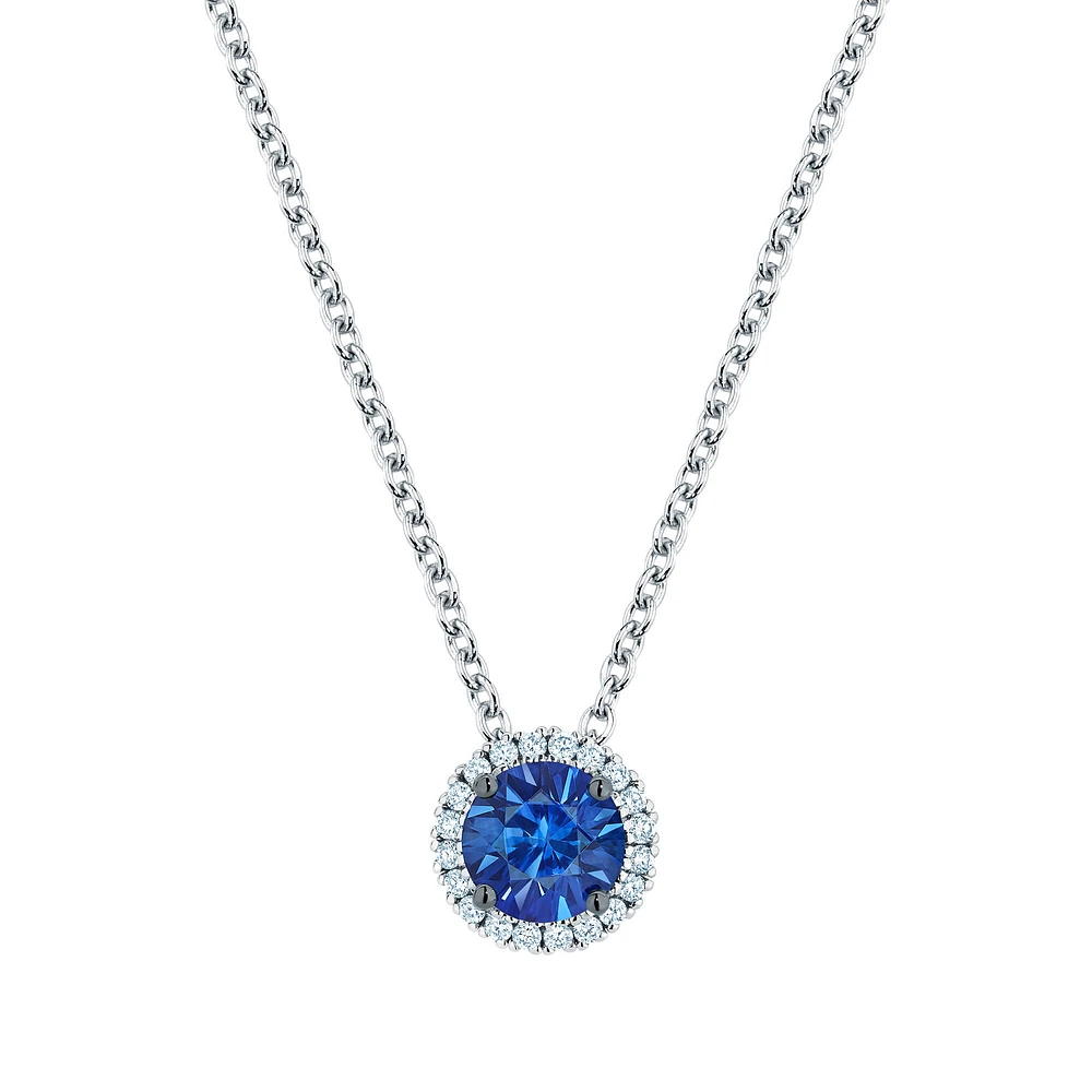 Sapphire and Diamond Pendant