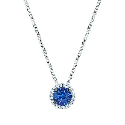 Sapphire and Diamond Pendant