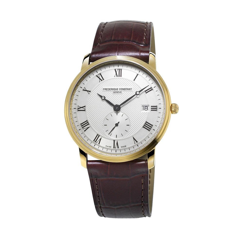 Classics Slimline Quartz Small Seconds 39 mm Yellow Gold Plated Stainless Steel