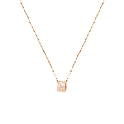 Bee My Love Small Rose Gold and Diamond Pendant