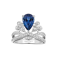 Joséphine Aigrette Impériale Platinum Sapphire Ring From 3 Carats