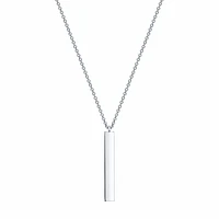 Silver Vertical Bar Necklace