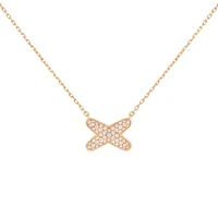Jeux De Liens Rose Gold and Diamond Pavé Pendant
