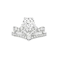 Joséphine Splendeur Impériale Platinum Diamond Pavé Solitaire From 1 Carat