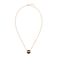 Jeux de Liens Harmony Small Rose Gold Onyx Diamond Necklace