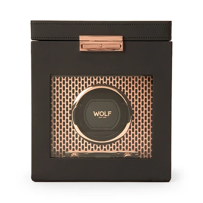 Axis Copper 1 Piece Watch Winder with Storage