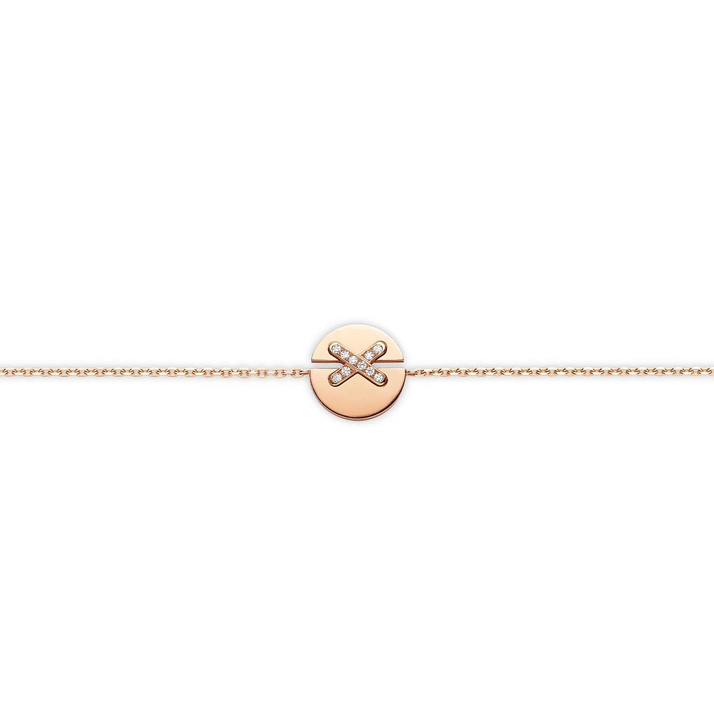 Jeux de Liens Harmony Rose Gold Diamond Bracelet