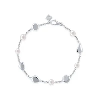 Sterling Silver Pearl Bracelet