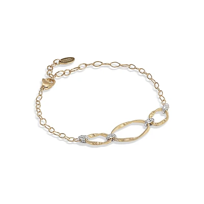 Marrakech Onde Yellow Gold and Diamond Bracelet