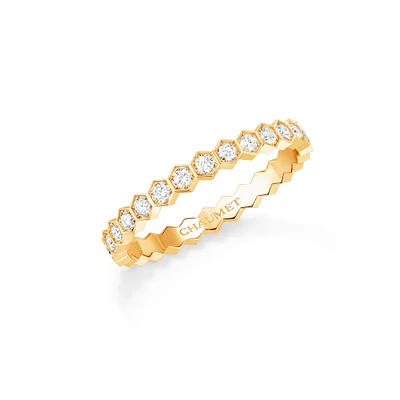 Bee My Love Yellow Gold Diamond Pavé Ring