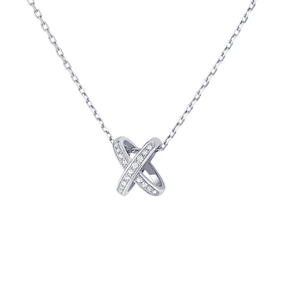 Jeux de Liens White Gold Diamond Necklace