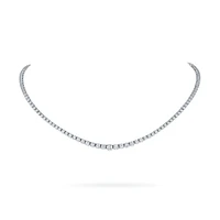 White Gold with Graduated Diamond Riviera Necklace