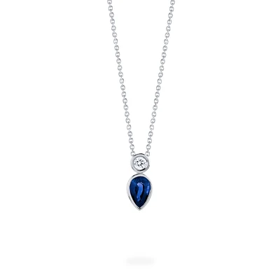 Sapphire and Diamond Pendant