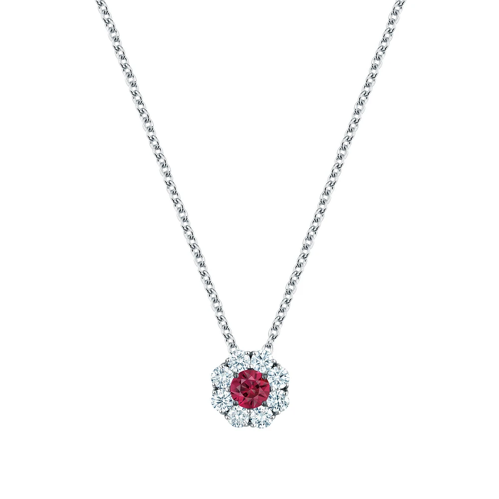 Ruby and Diamond Pendant