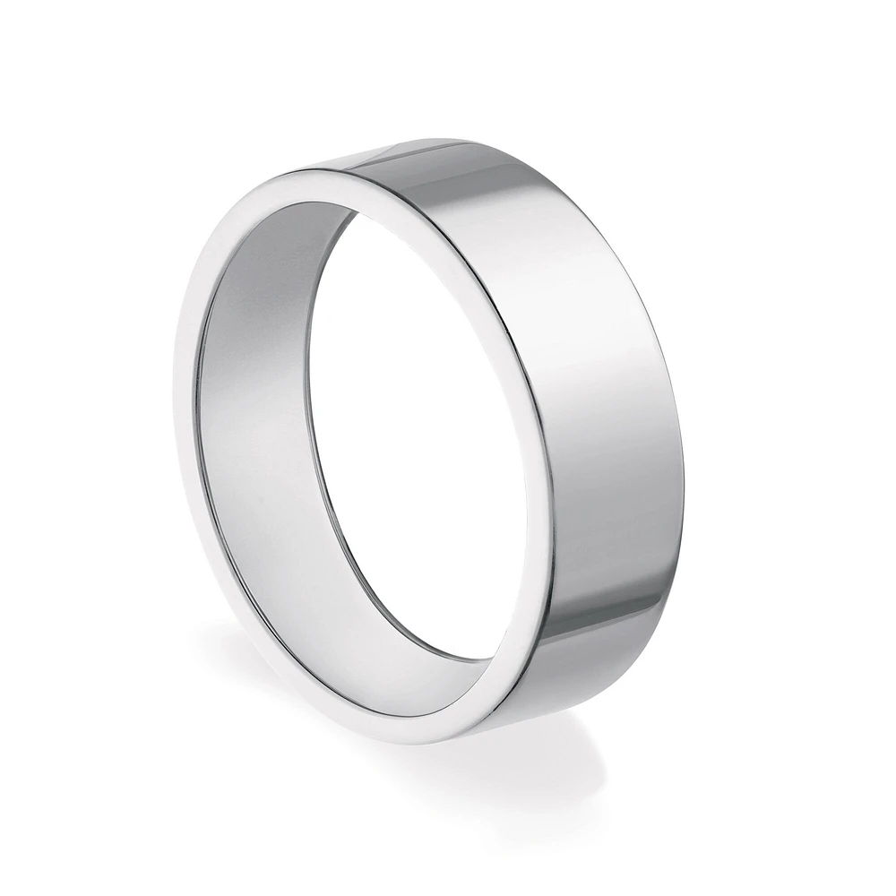 5 mm Squared Band Ring Sterling Silver