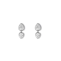 Josephine Ronde D'Aigrettes White Gold and Diamond Stud Earrings