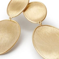 Lunaria Small Yellow Gold Drop Earrings