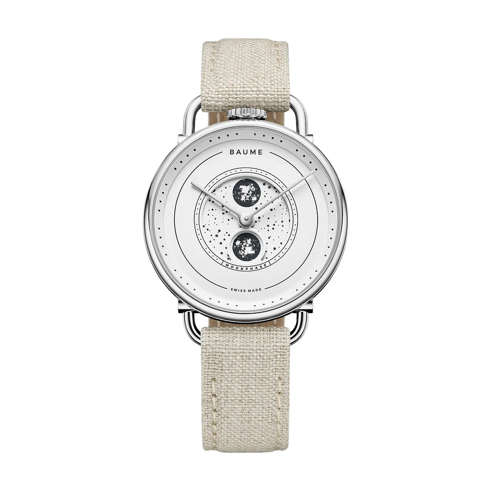 Baume Quartz Moonphase 35 mm Stainless Steel