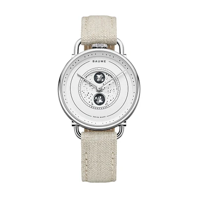 Baume Quartz Moonphase 35 mm Stainless Steel