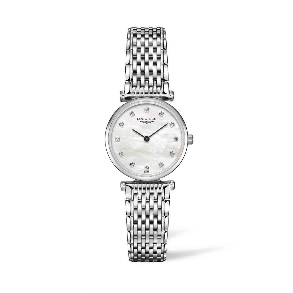 La Grande Classique Quartz mm Stainless Steel and Diamond