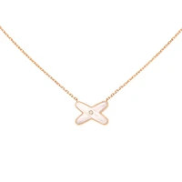 Jeux de Liens Rose Gold Mother-Of-Pearl Diamond Necklace