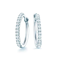 Diamond Hoop Earrings, Small